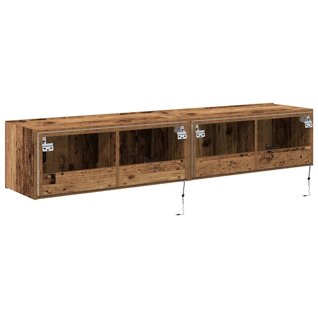TV Wall Cabinet Old wood 80 x 35 x 31 cm Engineered wood